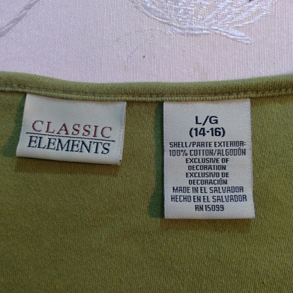 Classic elements size L 14 / 16 green top jewel - Picture 2 of 5